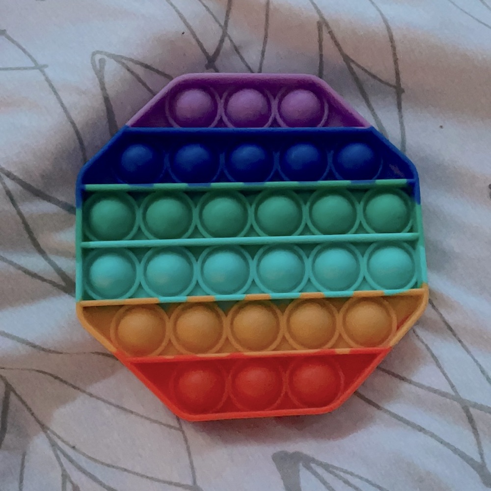 Popit! Rainbow hexagon✨